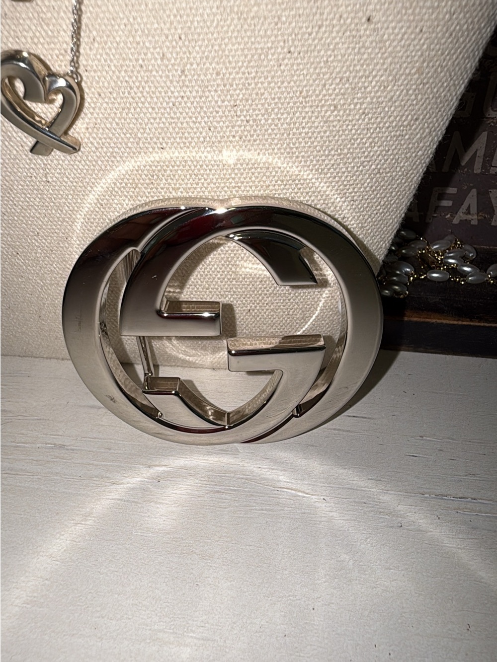 Gucci silver belt buckle authentication included !!! - Picture 4 of 5